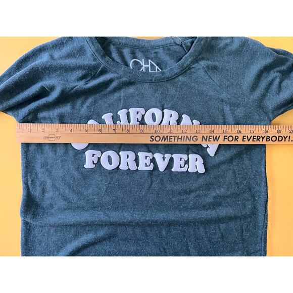 Chaser California Forever Long Sleeve Crew Neck Pullover Sweater Green S NWT - Picture 5 of 5